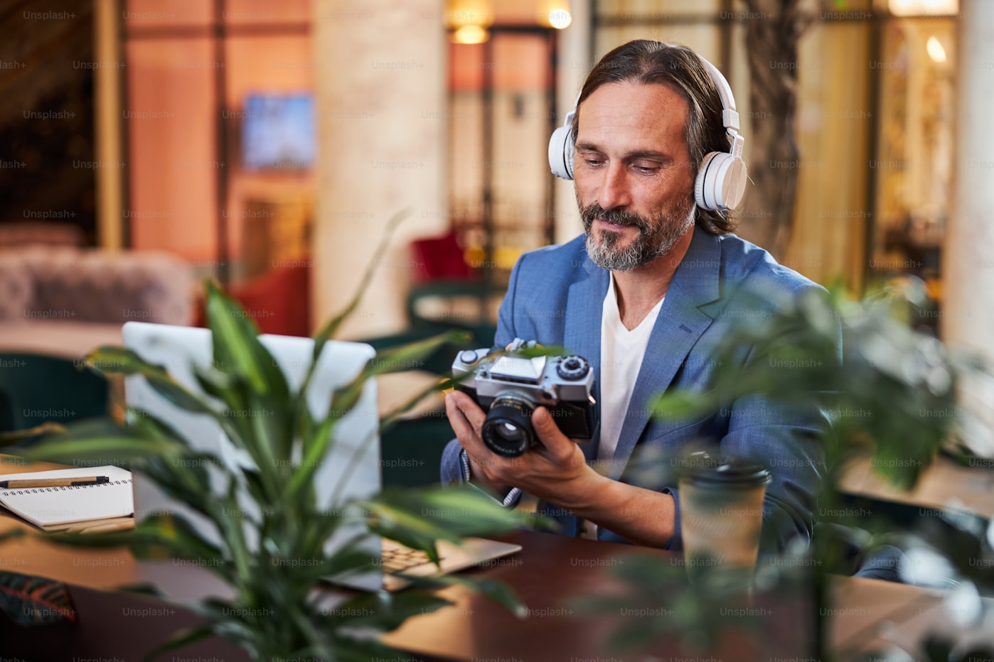Professionele fotograaf aan het werk